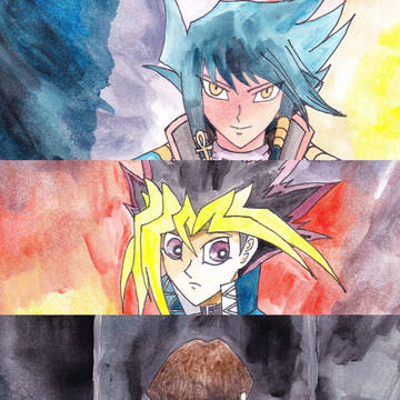Yu-Gi-Oh! Acrylic Paintings