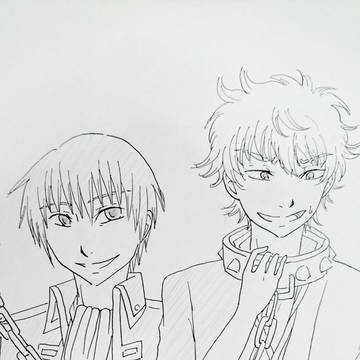 モノクロイラスト銀魂