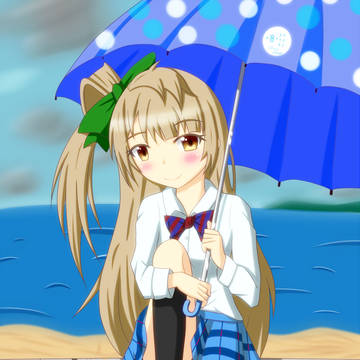 雨の海のことりちゃん