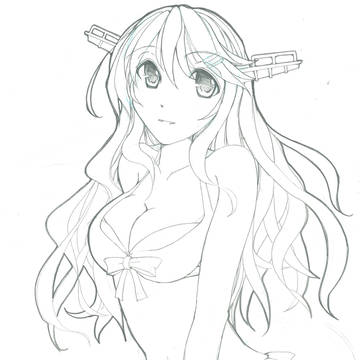 榛名 水着 落書き