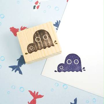 妖怪の消しゴムはんこ　海坊主