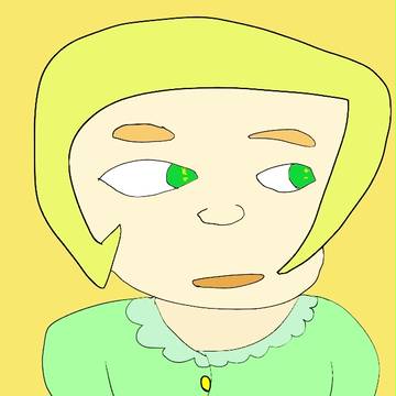 みつめるおんなのこ