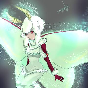 オオミズアオ擬人化
