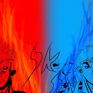 自分のトプ画用に描いたリュウ