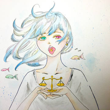 天秤と魚