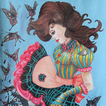 Alice floating butterflies
