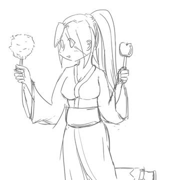 夏祭りに来た女の子