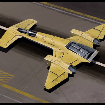 プロトタイプサメ戦闘機の絵