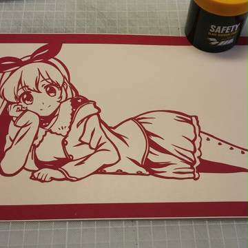アイカツ誕生日記念の切り絵　上半期まとめ