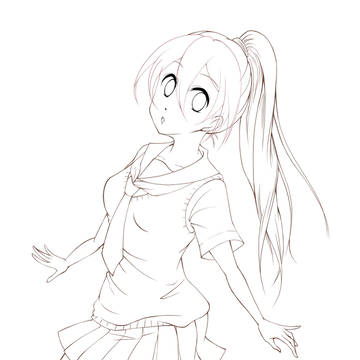 オリジっ子の線画