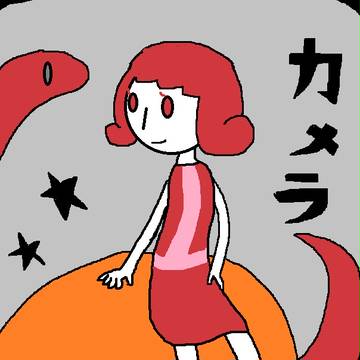 女の子と怪獣カメラ