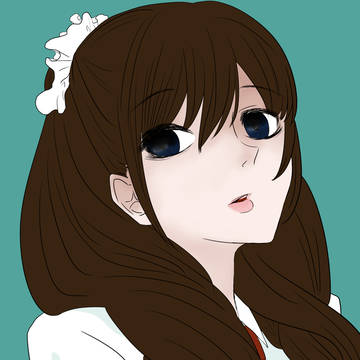 女の子落書き
