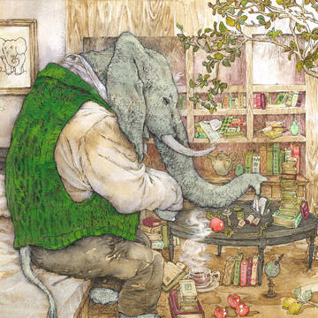 服を着たゾウ