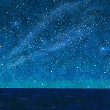 海と星空