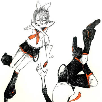 鏡音２人