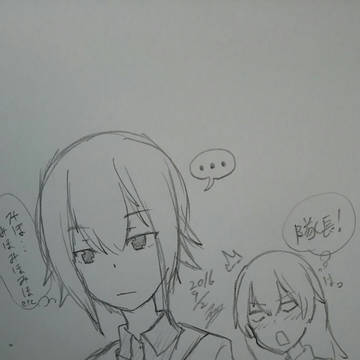 まほ隊長を見つけた逸見エリカ