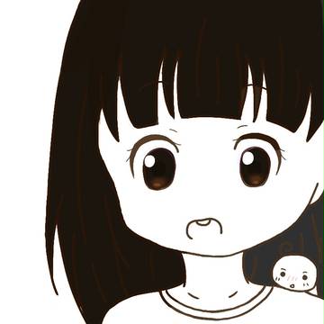 女の子と宇宙人?《白黒》