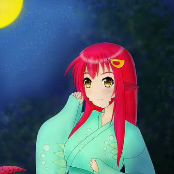 浴衣姿のミーア
