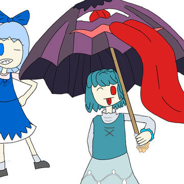 Cirno and Kogasa