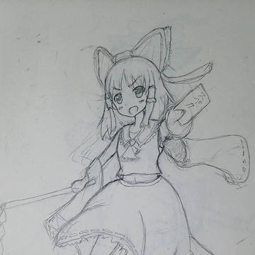 霊夢を描いてみた
