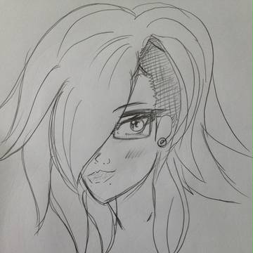 Manga girl Sketch *1
