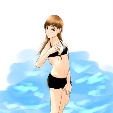 大井っちに水着着てもらった