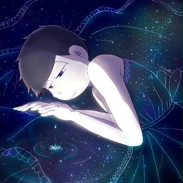 黒ドレス一松は夜に溶ける。
