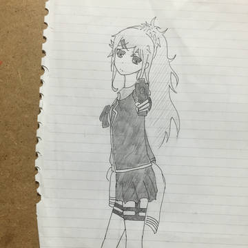 戦う明日葉ちゃん