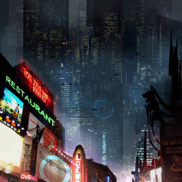 futuristic city