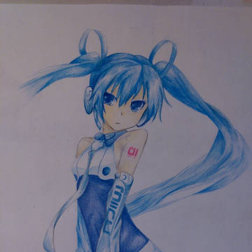 手绘雪miku