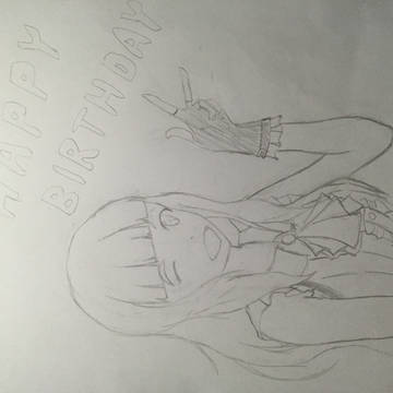 奈緒誕生日イラスト