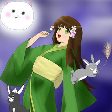 千夜ちゃんのお月見