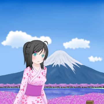 Camelia in spring
