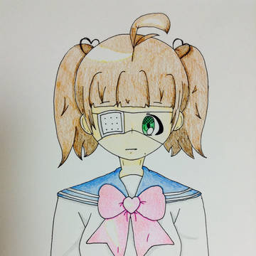 眼帯とセーラー服