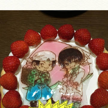 白桃ケーキ❗️