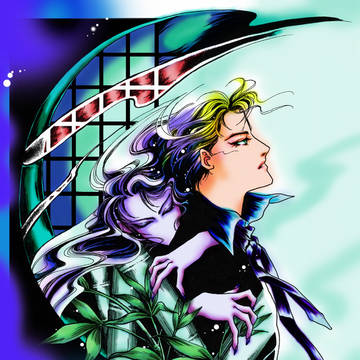 モノクロ絵を塗ってみました