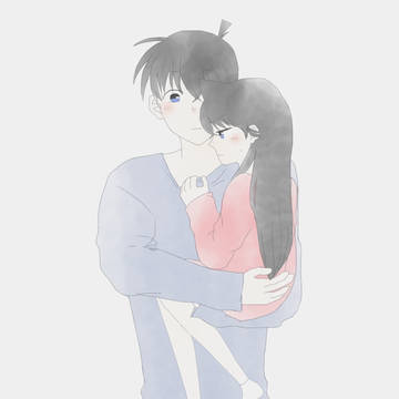 体が縮んじゃった蘭ちゃんと工藤新一