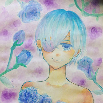 青いバラ