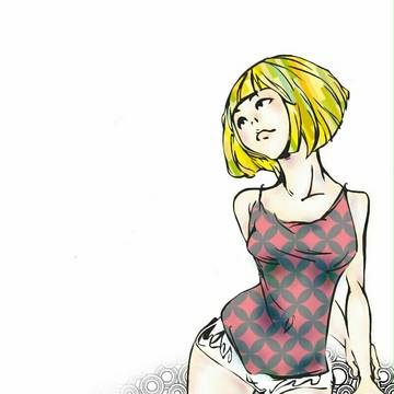 金髪ガール