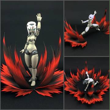 ペーパーエフェクト 闘気A ダークVer. レッド