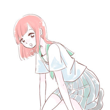 手をつくおんなのこ