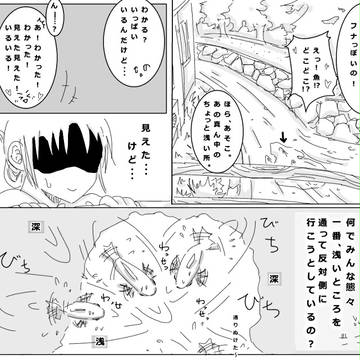 魚たちの運動会…？