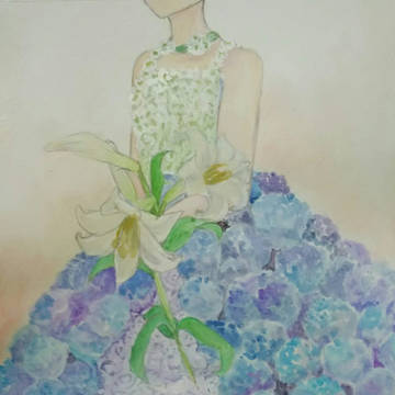 花を着る