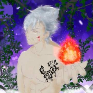 初投稿です♡月に照らされる狼