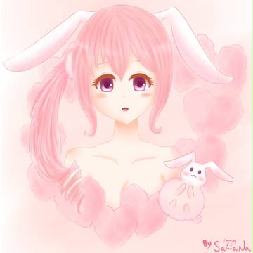 綿菓子うさぎ