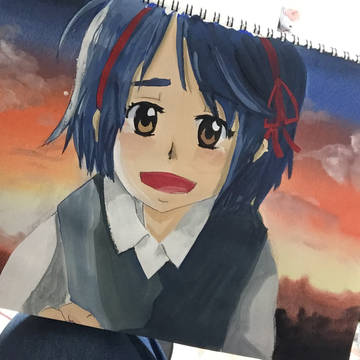 背景と人物組み合わせれんしゅー