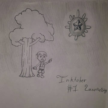 inktober #1 the star in the sky