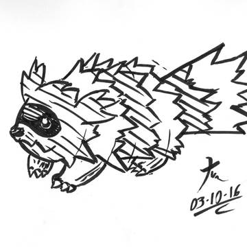 Inktober ジグザグマ