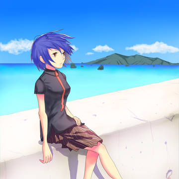 佇む