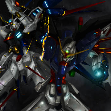 destiny gundam / strike freedom